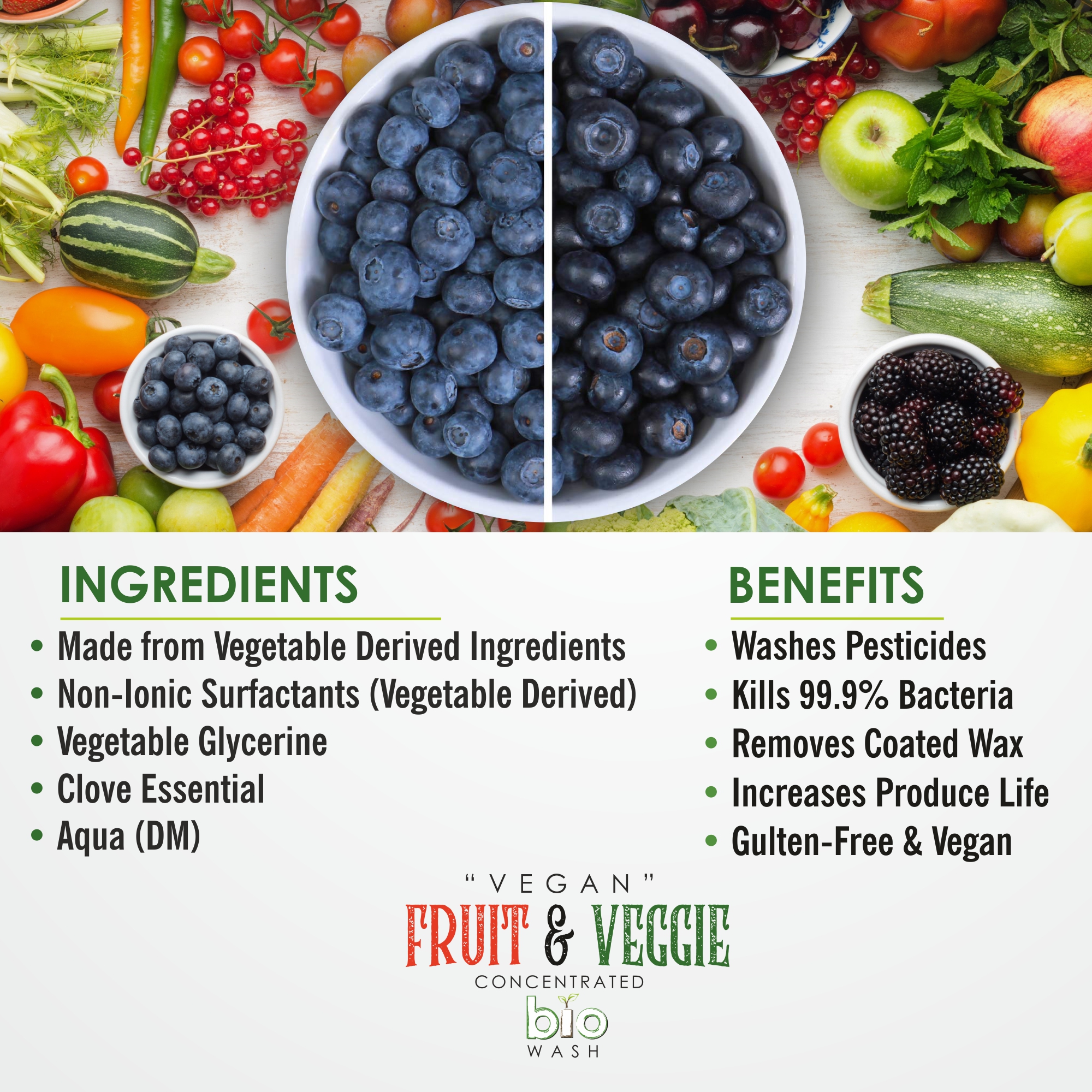 Vegan Fruit & Veggie Bio Wash