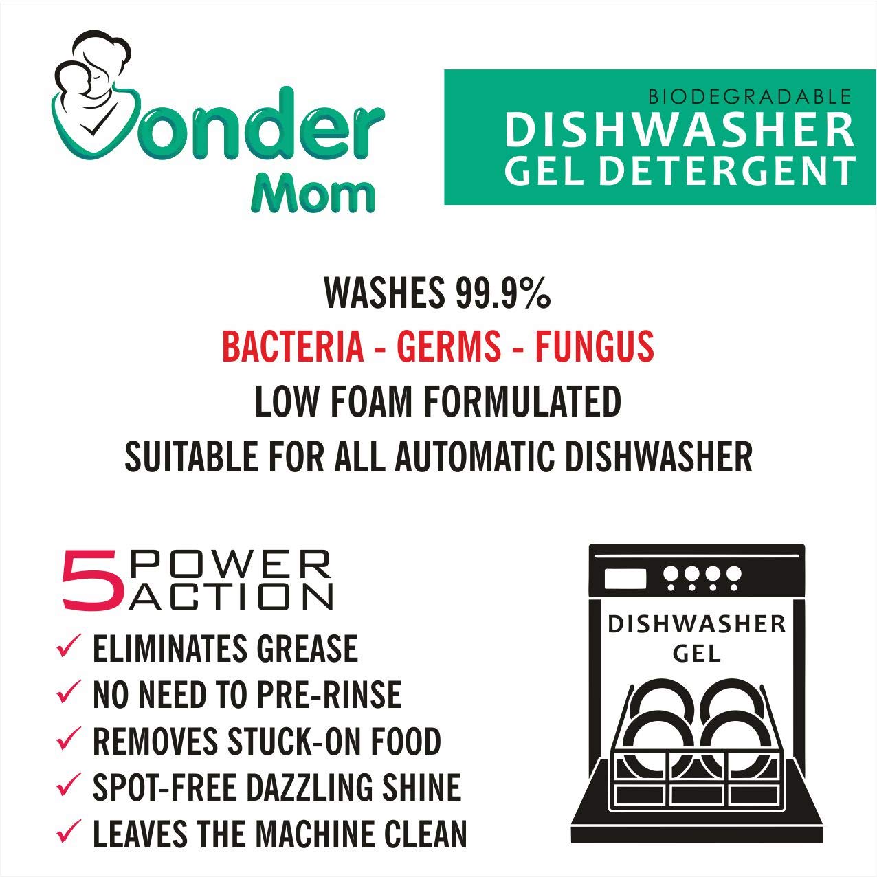 Vonder Mom Dishwasher Gel Detergent